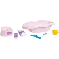 Theo Klein Baby Coralie Badewannen-Set | Für bis zu 35 cm große Puppen | Zahlreiches Bade- und Pflege-Zubehör | Spielzeug für Kinder ab 3 Jahren