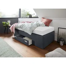 Westfalia Schlafkomfort Boxspringbett 90 x 200 cm Grau