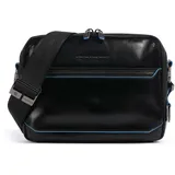 Piquadro Umhängetasche Blue Square Crossbody Bag Black