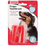 beaphar Finger-Zahnbürste 2 Stück Rot