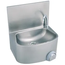 KBS Gastrotechnik KBS Handwaschbecken halbrunde Form BxTxH 48x35x45cm
