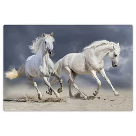 cover-your-desk.de Schreibtischunterlage – Galoppierende Pferde - weiße Schimmel“ (L)60 x (B)40 | Gr.: onesize