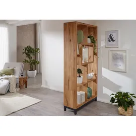 Massivmoebel24 Raumteiler 100 x 34 x 200 cm Beige