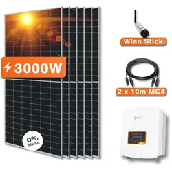 3000W Solaranlage Set Photovoltaik - SOLIS Wechselrichter mit WLAN