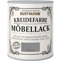 RUST-OLEUM Kreidefarbe Möbellack Anthrazit Matt 0,75 l