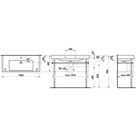 Laufen Pro S Waschtisch 105 x 47 cm (8139660001041)