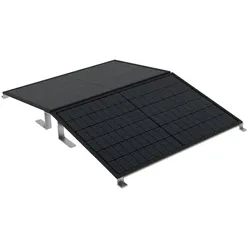 Solaranlage Flachdach 54kWp mit Hybrid WR 8kWp