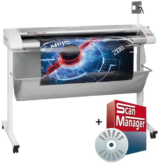 ROWE Scan 850i - 40 44 Zoll 112cm Großformatscanner DIN A0 Scanner Floorstand Touchscreen Holder ScanManger LT Profi Business 850 High End CAD Pläne Zeichnungen Digitalisieren - 100 € Gutschein, Installationsservice