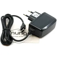 Ladegerät passend für Nintendo Wii U Gamepad Controller Ladekabel Kabel Netzladegerät OTB mit mungoo Displayputztuch