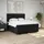 vidaXL Boxspringbett mit Matratze Schwarz 180x200 cm Stoff