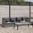 vidaXL Gartenbett grau 43959