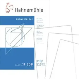 Hahnemühle Transparentpapier Entwurfblock 115 g/qm, 1 Block
