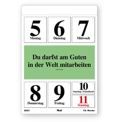 Original-Leitspruch-Wochen-Kalender 2025