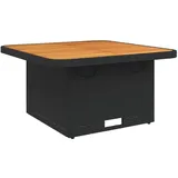 vidaXL Gartentisch 80 x 80 x 71 cm Schwarz