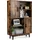 Costway Bücherschrank 80 x 24 x 120 cm Braun