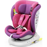 TWT I-SIZE Plus DELUXE UnicornPink Kindersitz mit 360 Grad drehbarem Isofix-System-BUF BOOF 0, 36 kg - Dunkelgelb