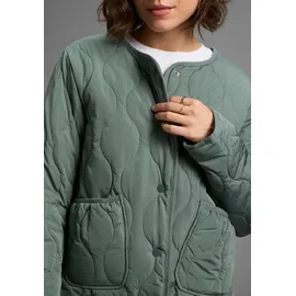 LAURA SCOTT Steppjacke LAURA SCOTT, Damen, Gr. 34, grün (dunkel grau grün), Web, Obermaterial: 100% Polyester. Futter: 100% Polyester.