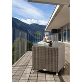 Destiny Beistelltisch AUCKLAND, 45x45x45cm, Polyrattan, bronze