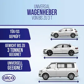 Alca Wagenheber Stahl 195–380 mm grau