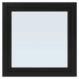 Solid Elements Kunststofffenster Basic  (100 x 100 cm, Verglasung: 3-fach, DIN Anschlag: Links, Außen: Anthrazit Sandstruktur, Innen: Weiß)