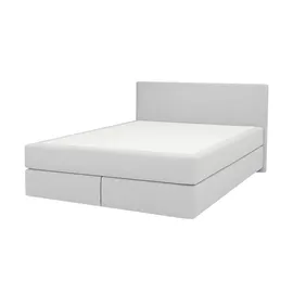Möbel Kraft Boxspringbett 160 x 200 cm Hellgrau
