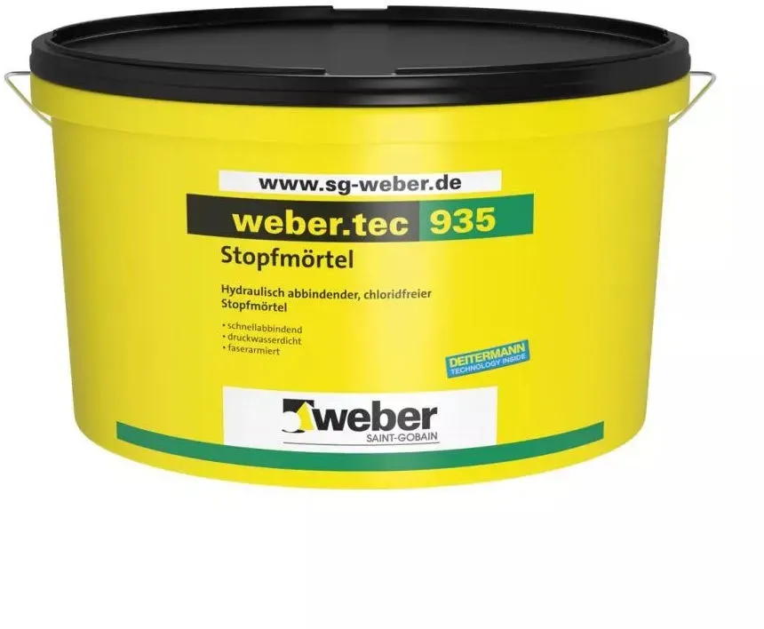 weber.tec 935 - Hydraulisch abbindender, chloridfreier Stopfmörtel 10 Kg