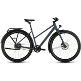 Cube Editor Pro FE 2026 28 Zoll RH 50 cm Damen mineralblue 'n' chrome