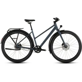 Cube Editor Pro FE 2026 28 Zoll RH 50 cm Damen mineralblue 'n' chrome