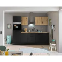 BASIC by Balculina Küchenzeile Turin 270 cm schwarz