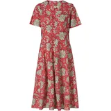 Baumwoll-Kleid, Druck koralle, 46