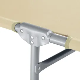 Tectake Chloé Sonnenliege 190 x 68 x 65 cm Beige
