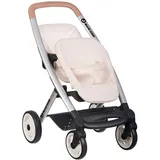 Smoby Maxi-Cosi Zwillings-Puppenwagen für Kinder ab 3 Jahren - Beige