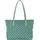 Valentino Barrio Shopper Leather Green/Multi