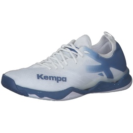 Kempa WING LITE 2.0 Herren Sneaker Laufschuhe Sportschuhe Turnschuhe Handball Jogging Outdoor Freizeit Shoes - leicht und atmungsaktiv - weiß/classic blau