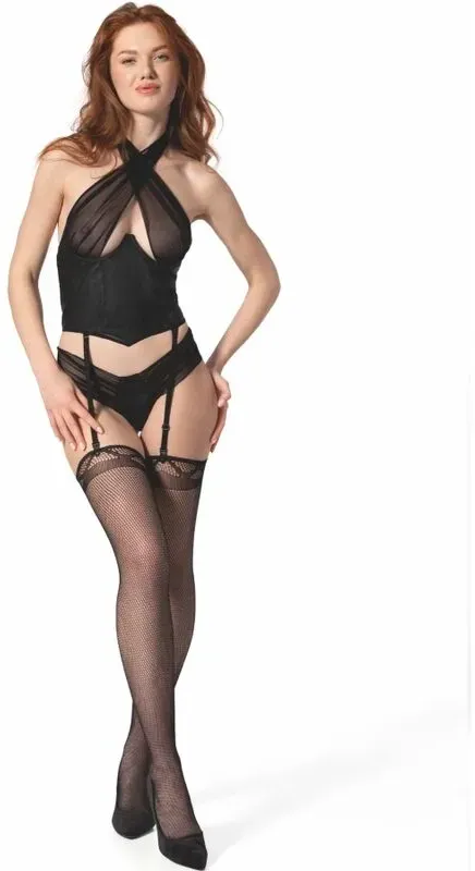 PASSION  Kesmina Korsett Schwarz L/XL