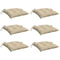 VidaXL Palettenkissen 6 Stk. Beige 50x50x7 cm Oxford-Gewebe