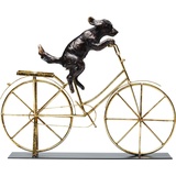 Kare Design Deko Objekt Dog With Bicycle, 35,5x44x7,5cm