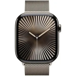 GPS 46 mm Titaniumgehäuse natur Milanaise Armband natur M/L