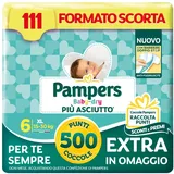 Pampers Baby Dry XL Größe 6 (15-30 kg), 111 Windeln + 500 extra Kuschelpunkte gratis