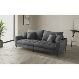 Mr. Couch Big-Sofa "Blackburn II", schwarz (memphis 17 schwarz), B:260cm H:71cm T:108cm, Memphis (Grundgewebe - 100% Polyester; Nutzschicht- 90% Polyester / 10% Polyamide), Sofas, Big-Sofa, Wahlweise mit Kaltschaumpolsterung bis 140 kg belastbar