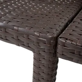 Mendler HWC-A51 Sonnenliege 200 x 60 x 80 cm Braun