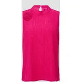S.Oliver BLACK LABEL Blusentop mit abnehmbarer Brosche Damen, Rosa, 40