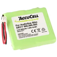 AccuCell Akku passend für MEDION MD874877, Audioline Slim 500