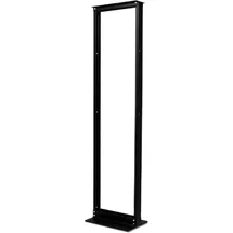 APC 2 Post Rack Black Finish (45 HE, 19 Zoll Rack), Serverschrank, Schwarz