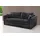 Jockenhöfer Schlafcouch Mikrofaser 2-Sitzer Schwarz