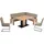 K+W Komfort & Wohnen Eckbankgruppe Floyd, (Set, 5-tlg), Stauraum-Eckbank, wahlweise rechts oder links langer Schenkel 203cm beige 163 cm x 90 cm x 203 cm