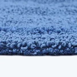 Homescapes Badematte Blau Ø 80 cm
