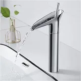 Jn.songs - Retro Wasserhahn, Bad Wasserfall Waschtischarmatur, Armatur Waschbecken g 3/8' - Silber