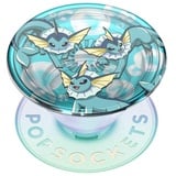 PopSockets PopSockets: PopGrip - Ausziehbarer Sockel und Griff mit einem Austauschbarem Top für Smartphones und Tablets - Pokémon Vaporeon Bubbles