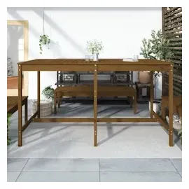vidaXL Gartentisch 203,5 x 90 x 110 cm honigbraun